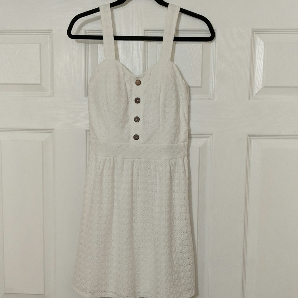 White summer lace dress